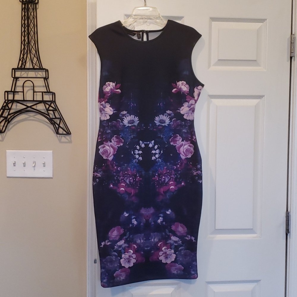 Nwot Kardashian Kollection Midi Dress